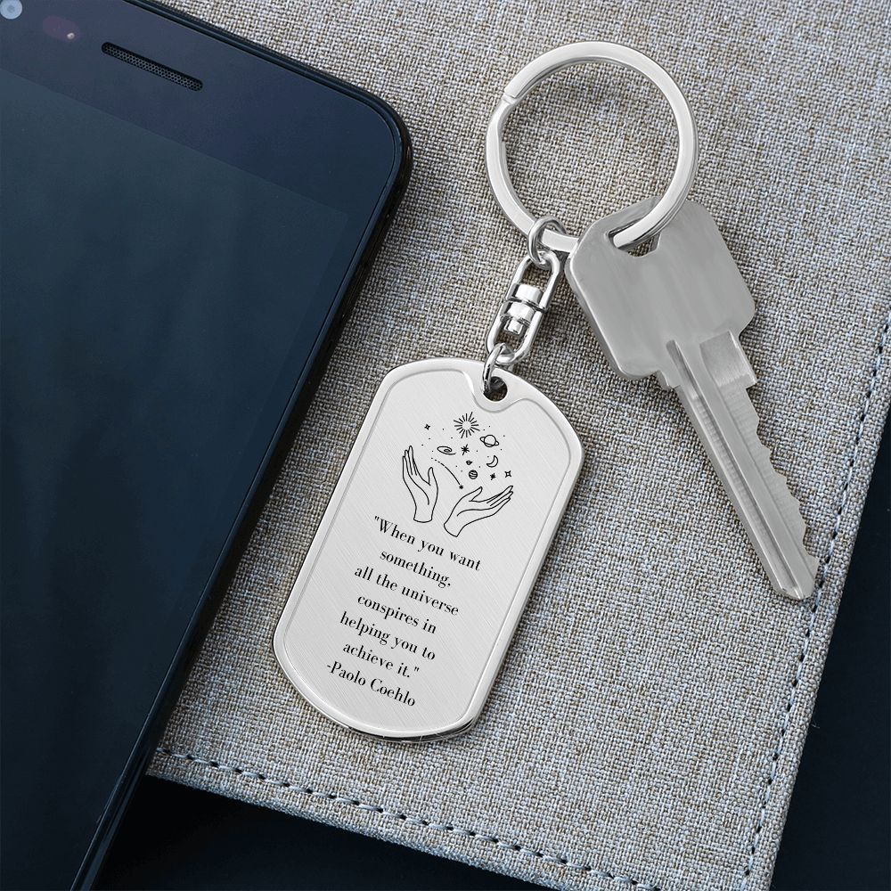 The Alchemist | Dog Tag Swivel Keychain