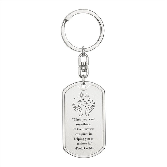 The Alchemist | Dog Tag Swivel Keychain