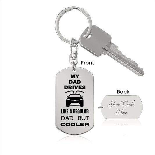 TESLA Dad | Keychain