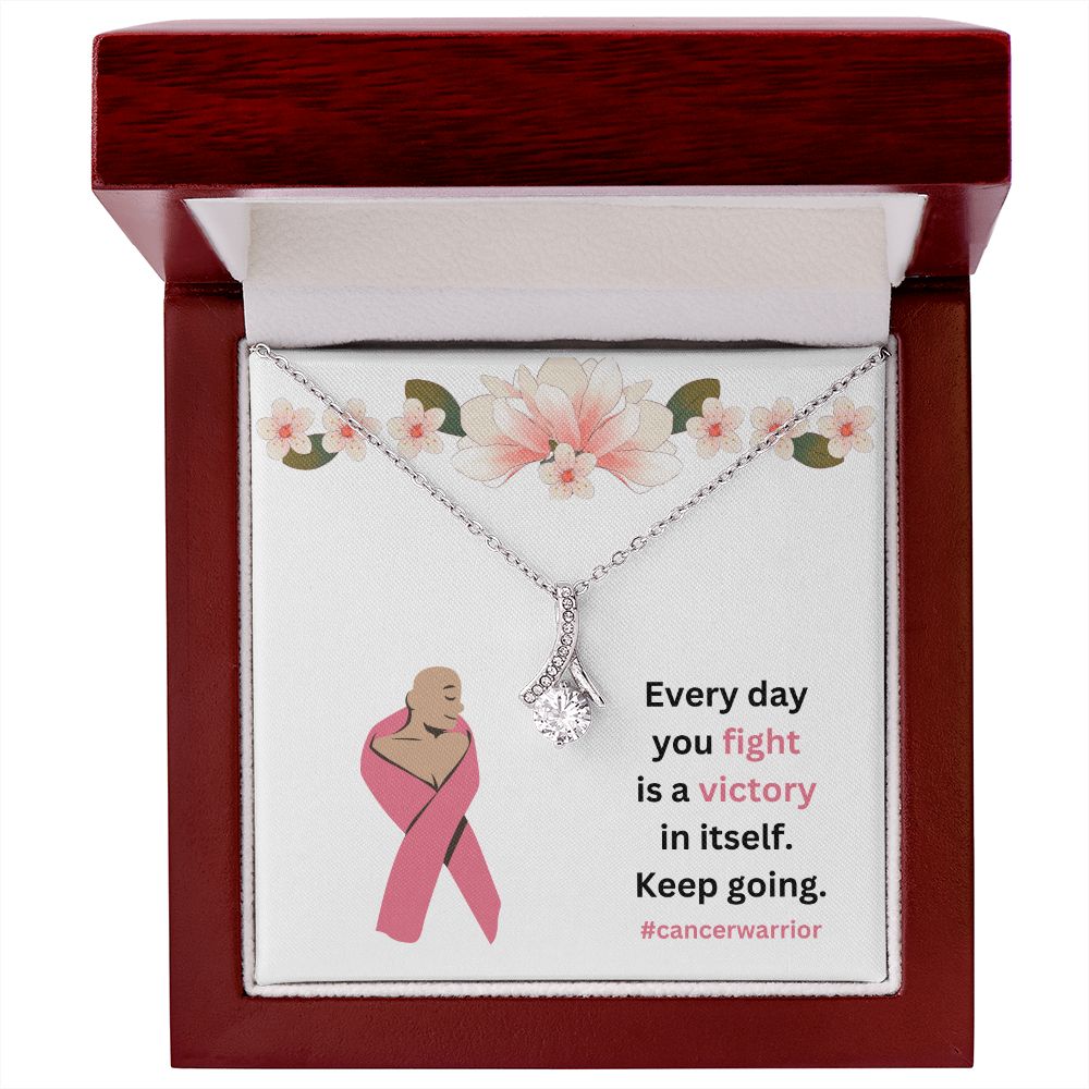 Every day you fight is a victory in itself | Alluring Beauty necklace